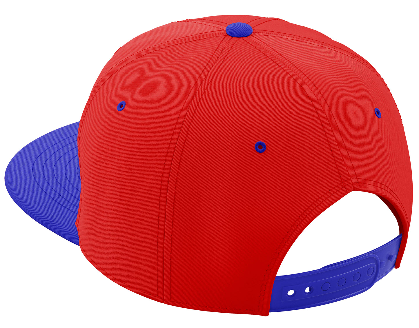Classic Snapback Hat Custom A to Z Initial Letters, Red Royal Cap White Royal