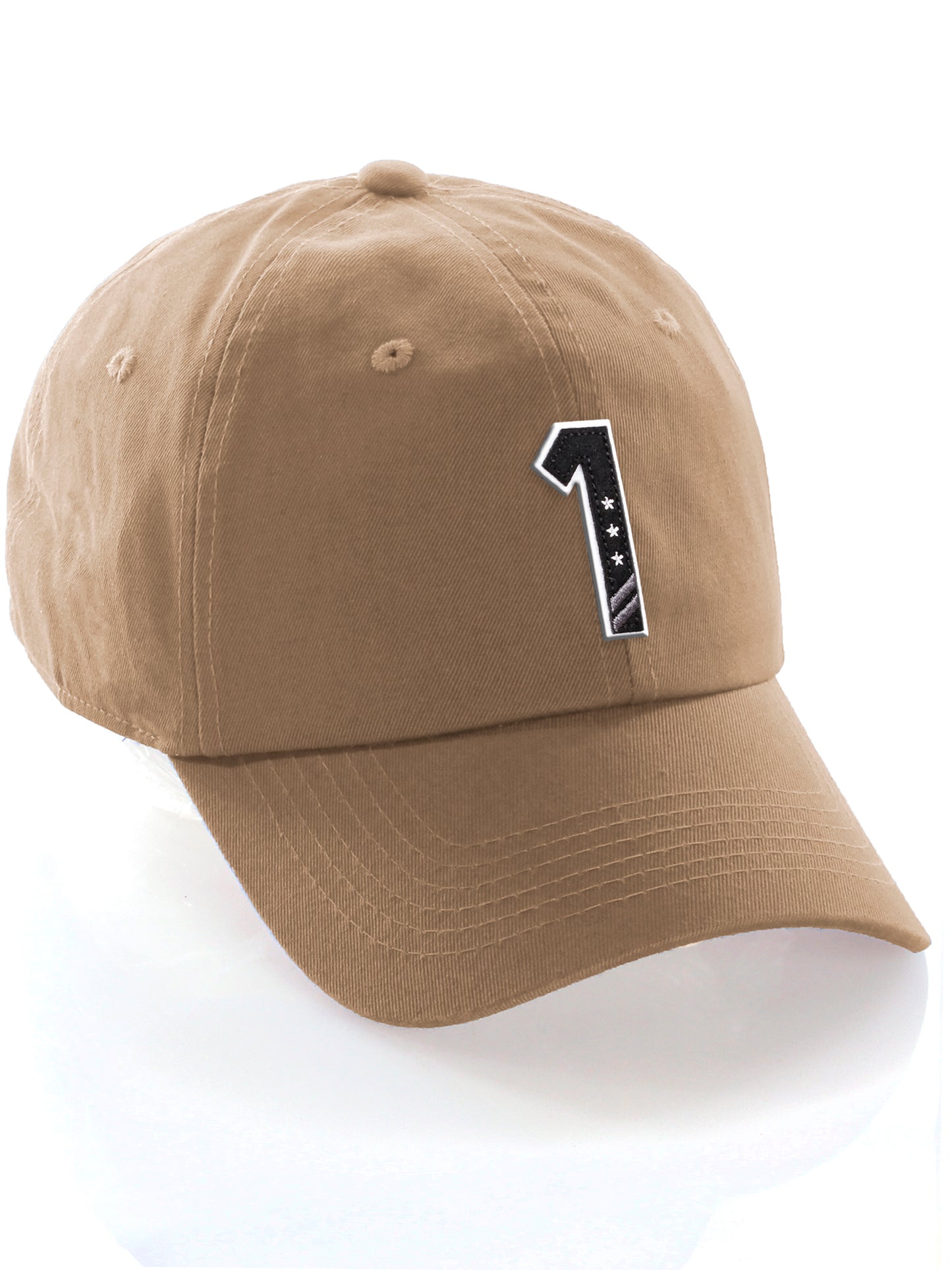 Daxton 3D Custom Alphabet AZ Letter Numbers Initial Baseball Dad Hat