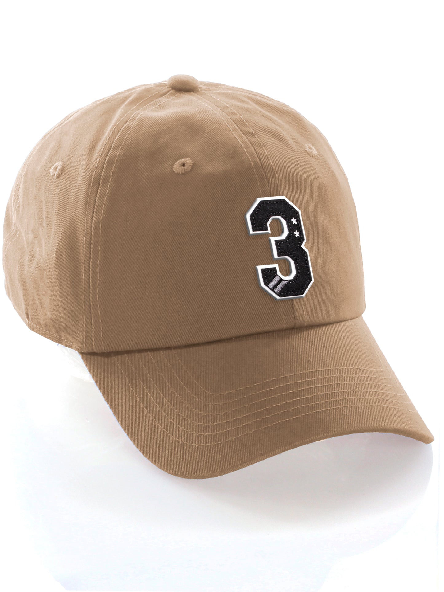 Daxton 3D Custom Alphabet AZ Letter Numbers Initial Baseball Dad Hat