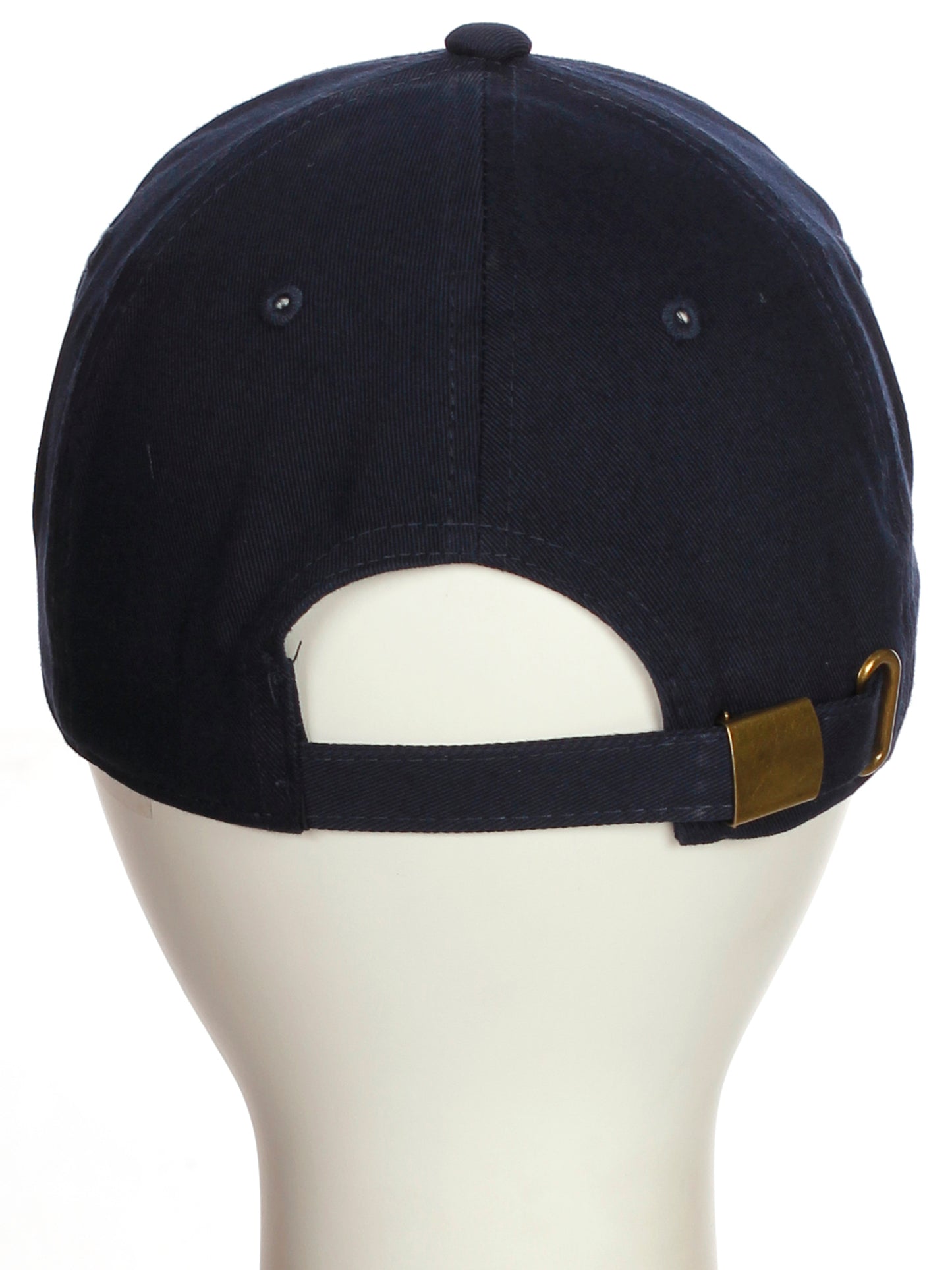 I&W Hatgear Customized Letter Initial Baseball Hat A to Z Team Colors, Navy Cap White Gold