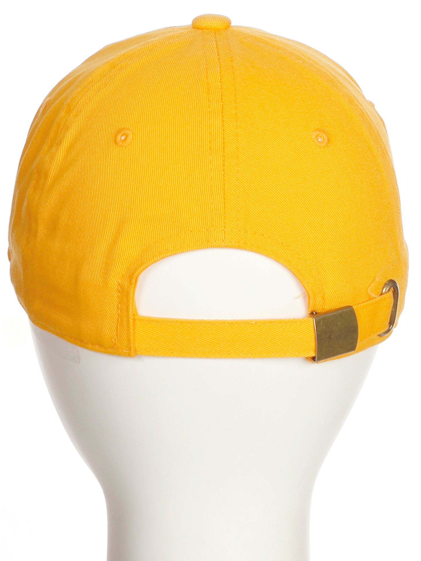 I&W Hatgear Customized Letter Initial Baseball Hat A to Z Team Colors, Gold Cap White Black