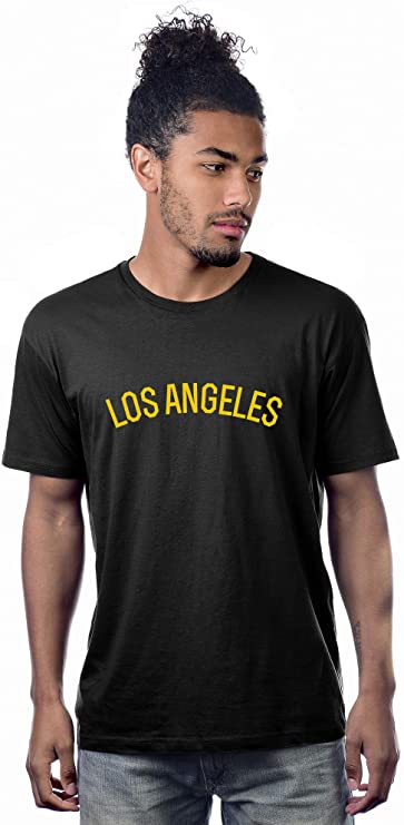 Daxton Premium Basic Crew Neck Short Sleeve Tshirt Cities Los Angeles Letter