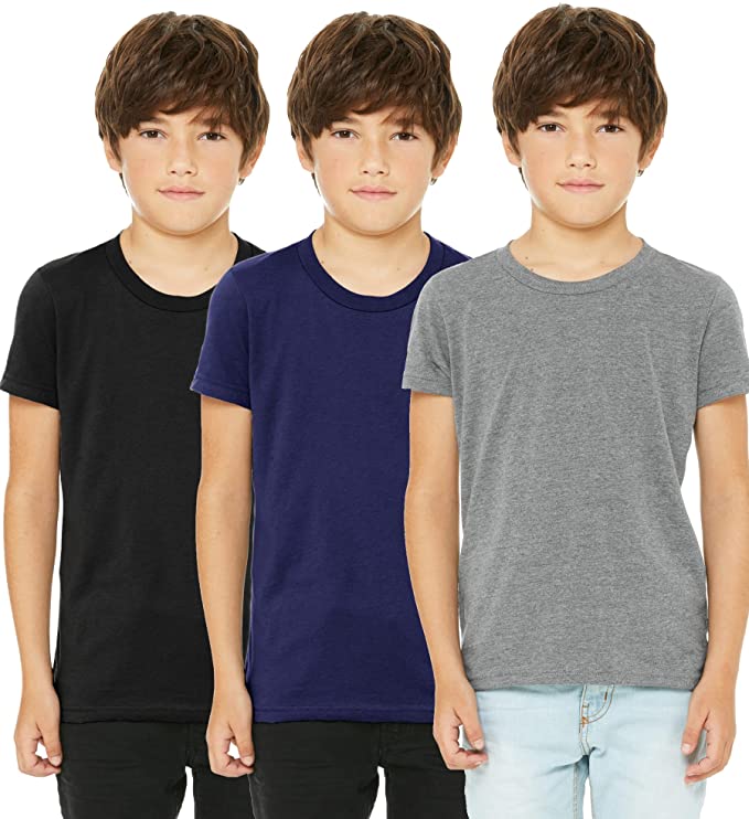 Daxton Youth Size Short Sleeve Tee Basic Tshirt Tops Packs