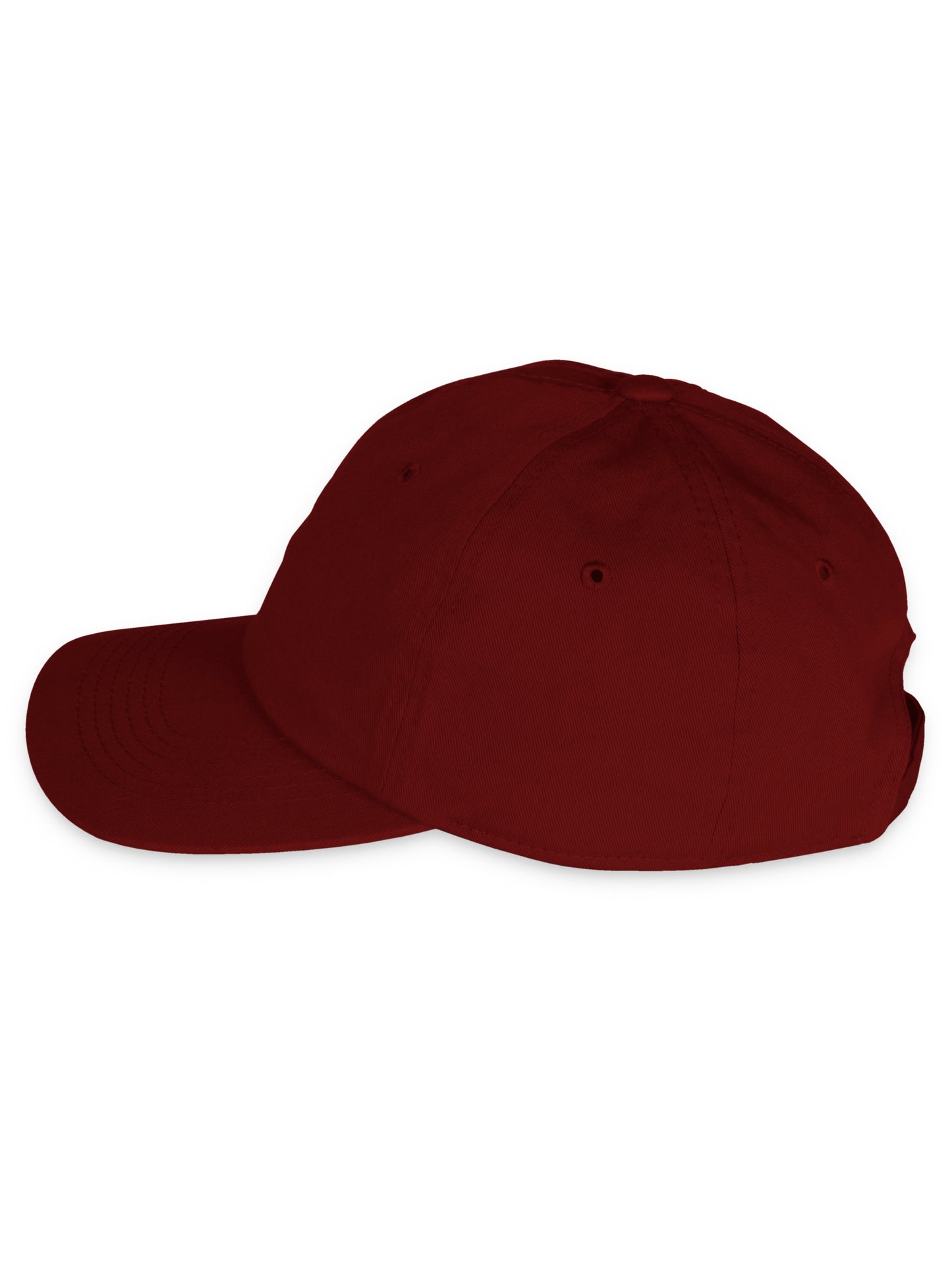 Custom Hat A to Z Initial Letters Classic Baseball Cap, Burgundy Hat White Black