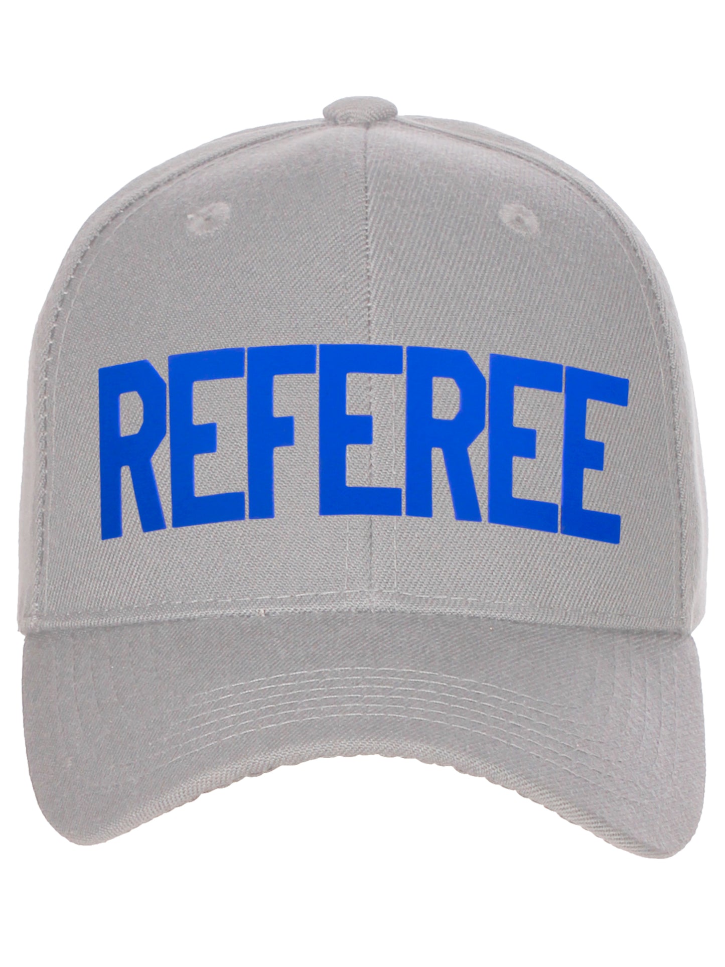 Classic Structured Baseball Hat Custom Referee Letters Adjustable Curved Visor