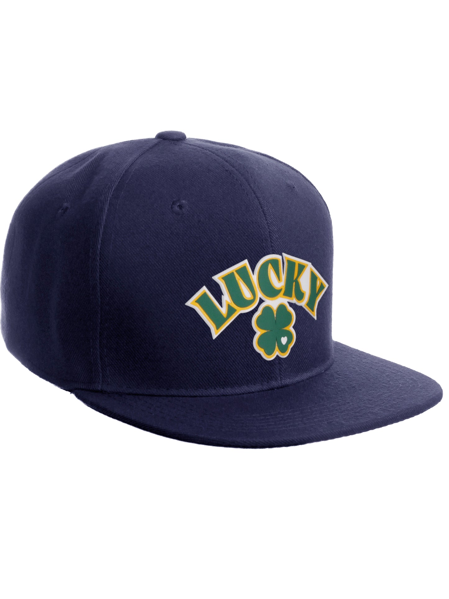Daxton Classic Snapback St. Patrick Day 3D Lucky Clover Flat Visor Hat