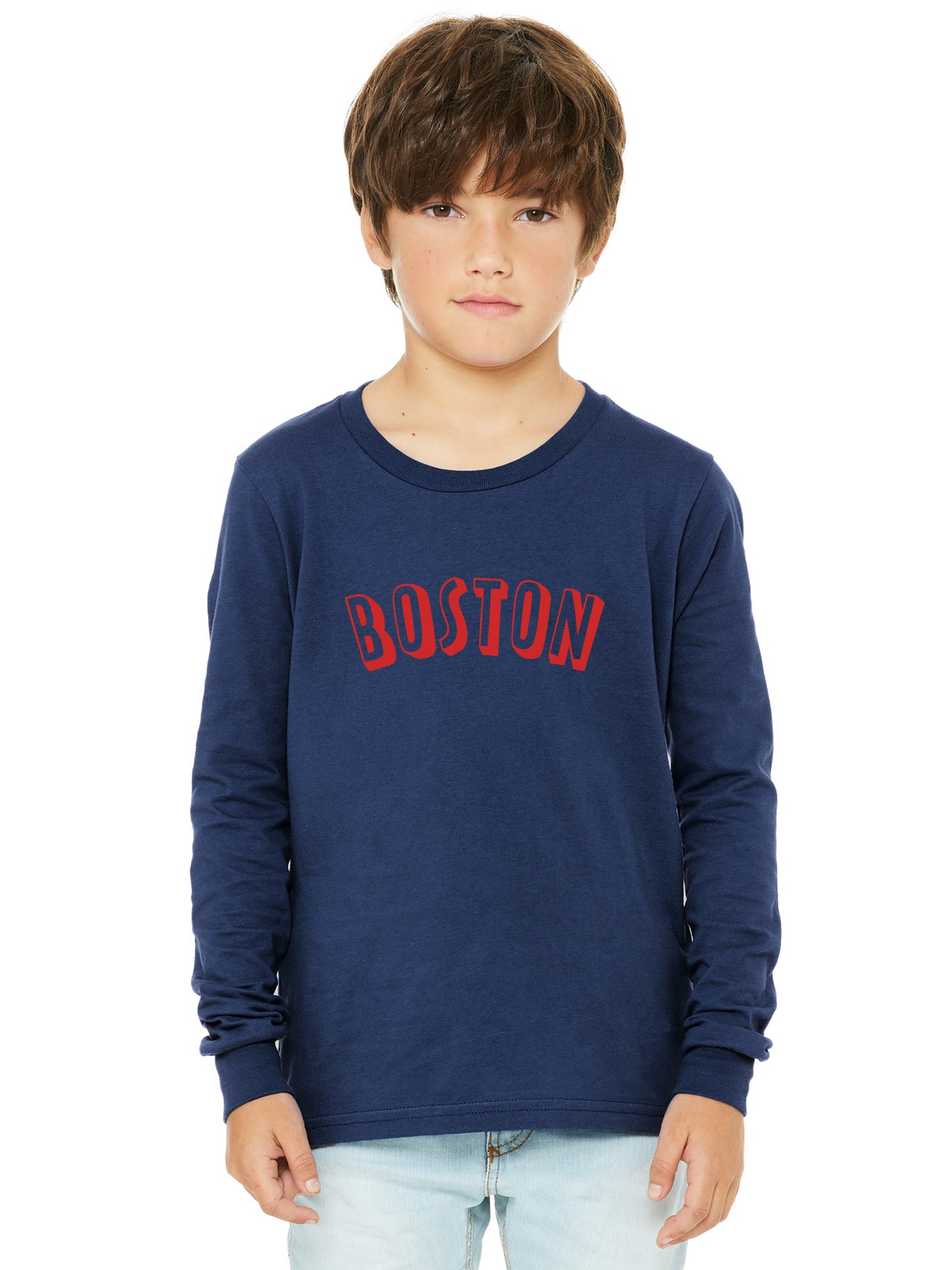 Daxton Youth Long Sleeve Boston Basic Tshirt
