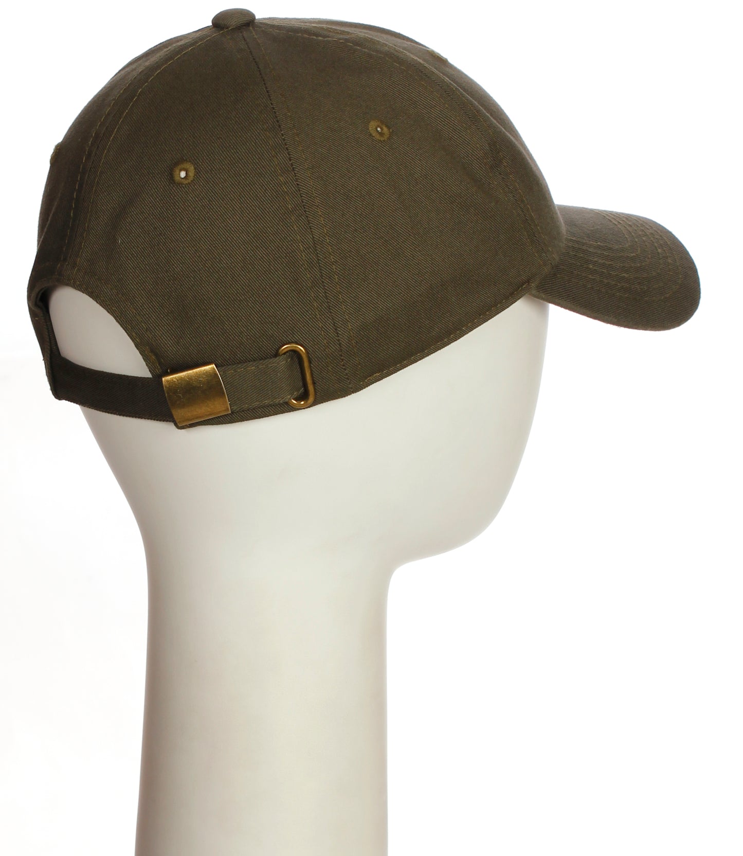 I&W Hatgear Customized Letter Initial Baseball Hat A to Z Team Colors, Olive Cap White Black