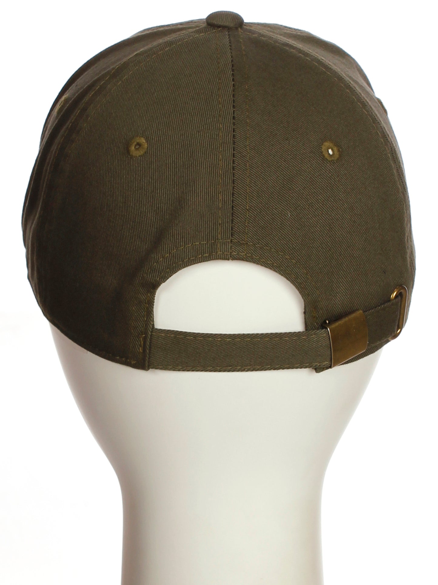 I&W Hatgear Customized Letter Initial Baseball Hat A to Z Team Colors, Olive Cap White Black