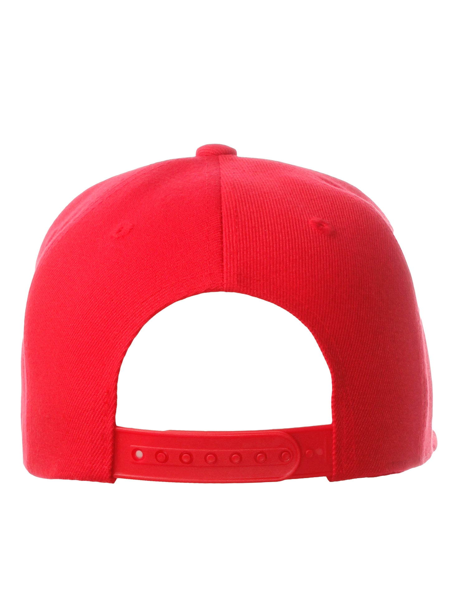 Daxton Classic Snapback Initial Numbers Letters Flat Bill Visor Red Cap