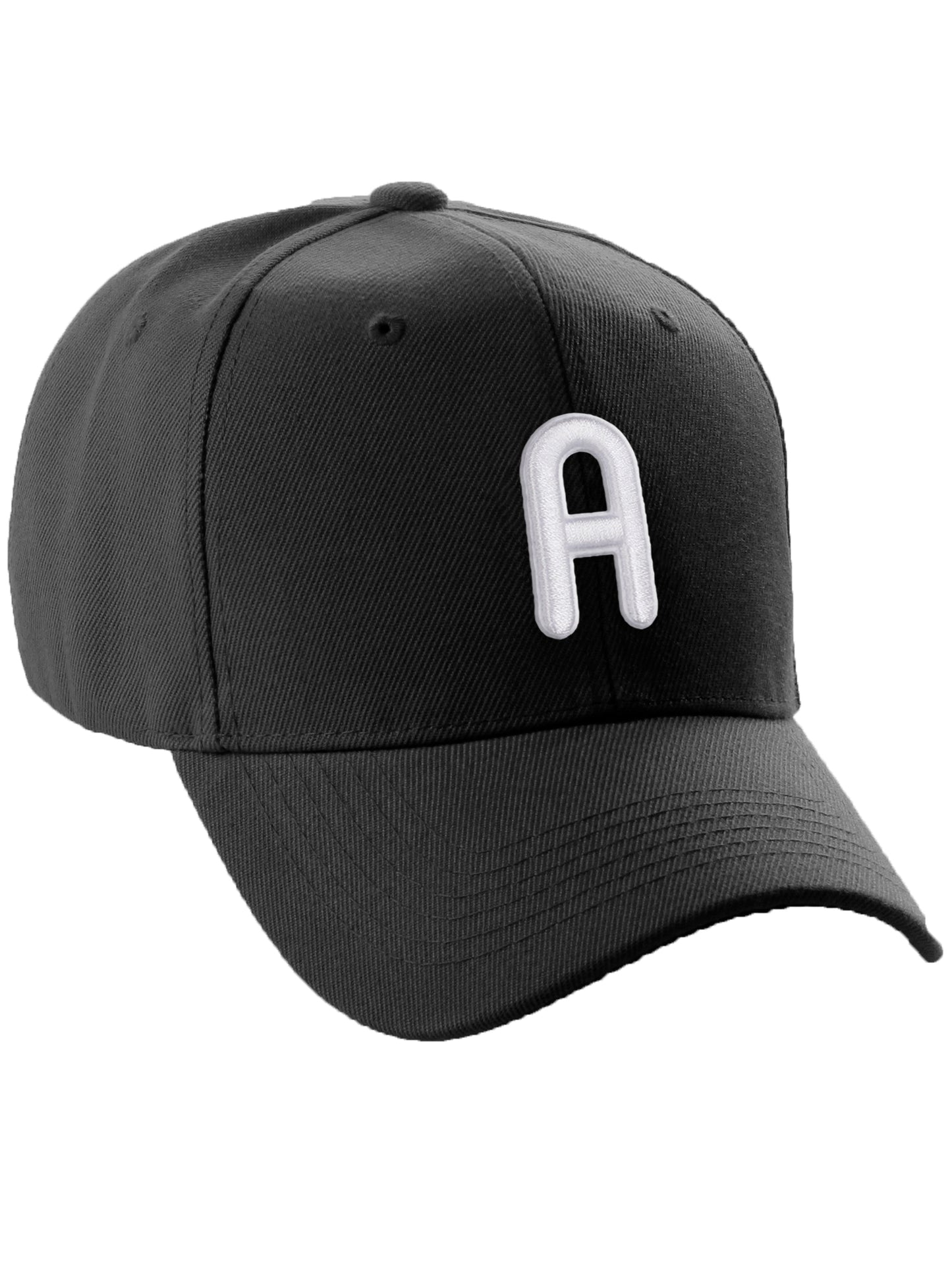 Daxton Classic Baseball Hat Embroidered A to Z Letters Structured Mid Profile Cap