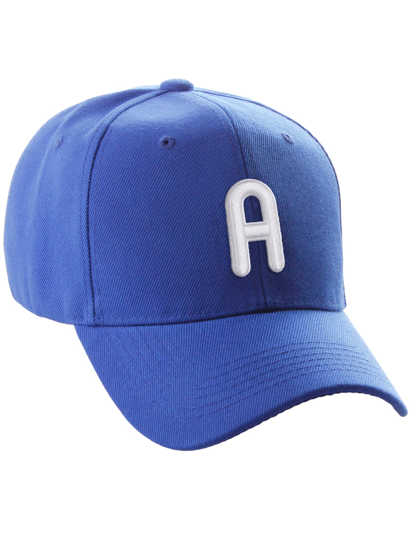 Daxton Classic Baseball Hat Embroidered A to Z Letters Structured Mid Profile Cap