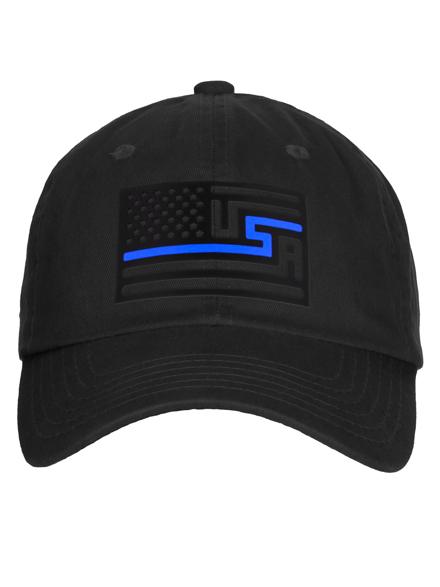 American Thin Blue Red Line Redesigned Support Serviceman Flag Baseball Hat Cap