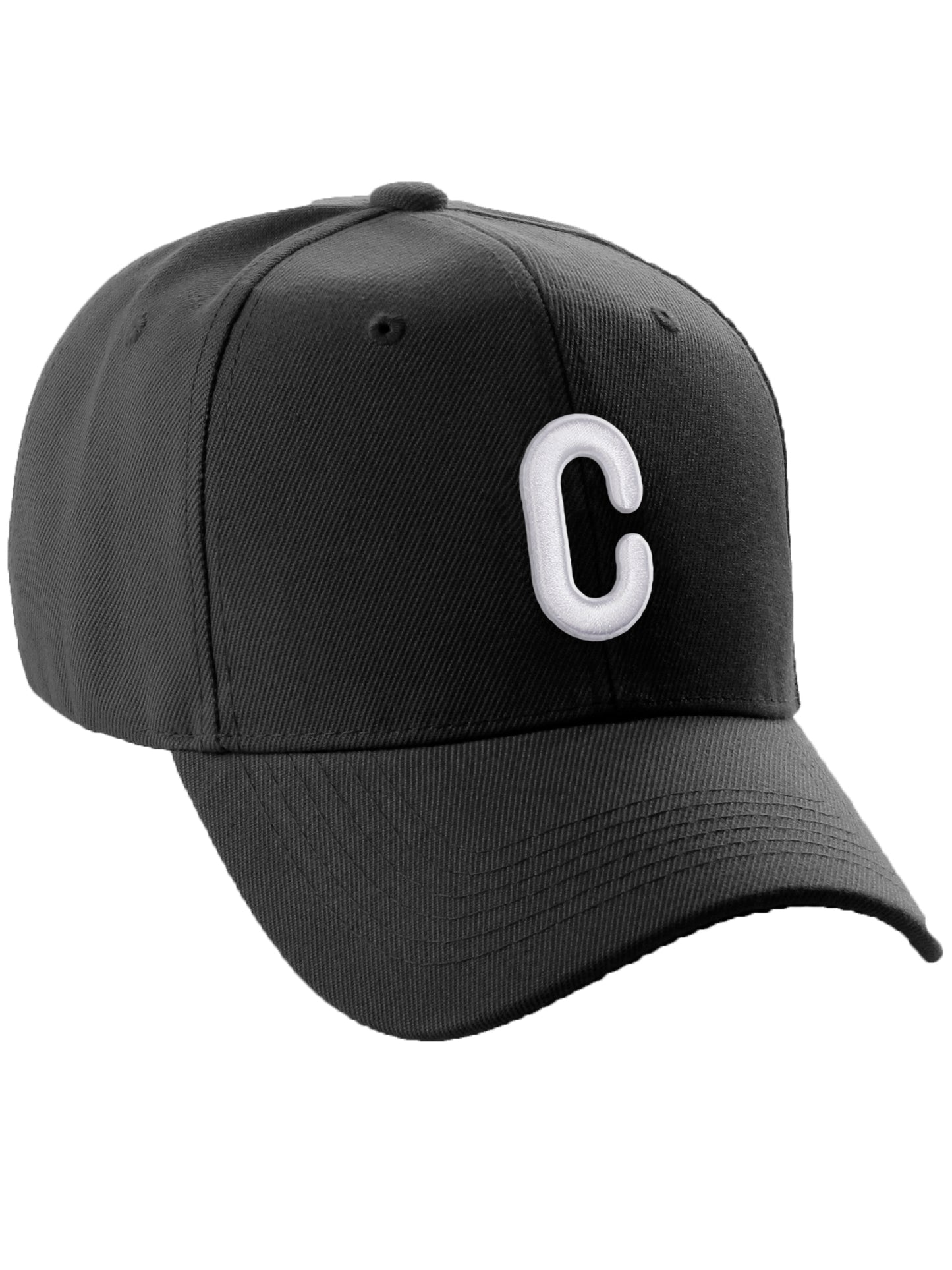 Daxton Classic Baseball Hat Embroidered A to Z Letters Structured Mid Profile Cap