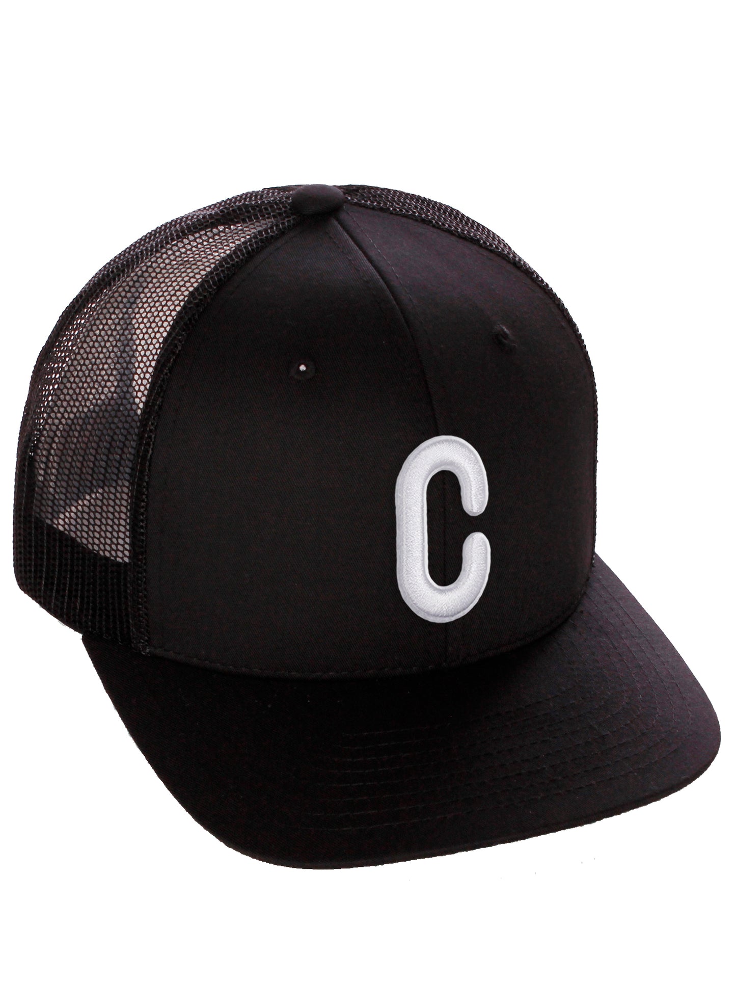Daxton Classic Baseball Trucker Hat Embroidered A to Z Letters Structured Mid Profile Cap