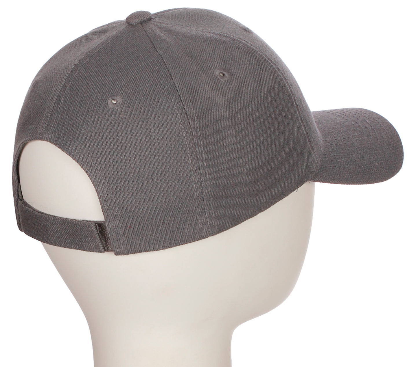 Classic Baseball Hat Custom A to Z Initial Team Letter, Charcoal Cap White Blue