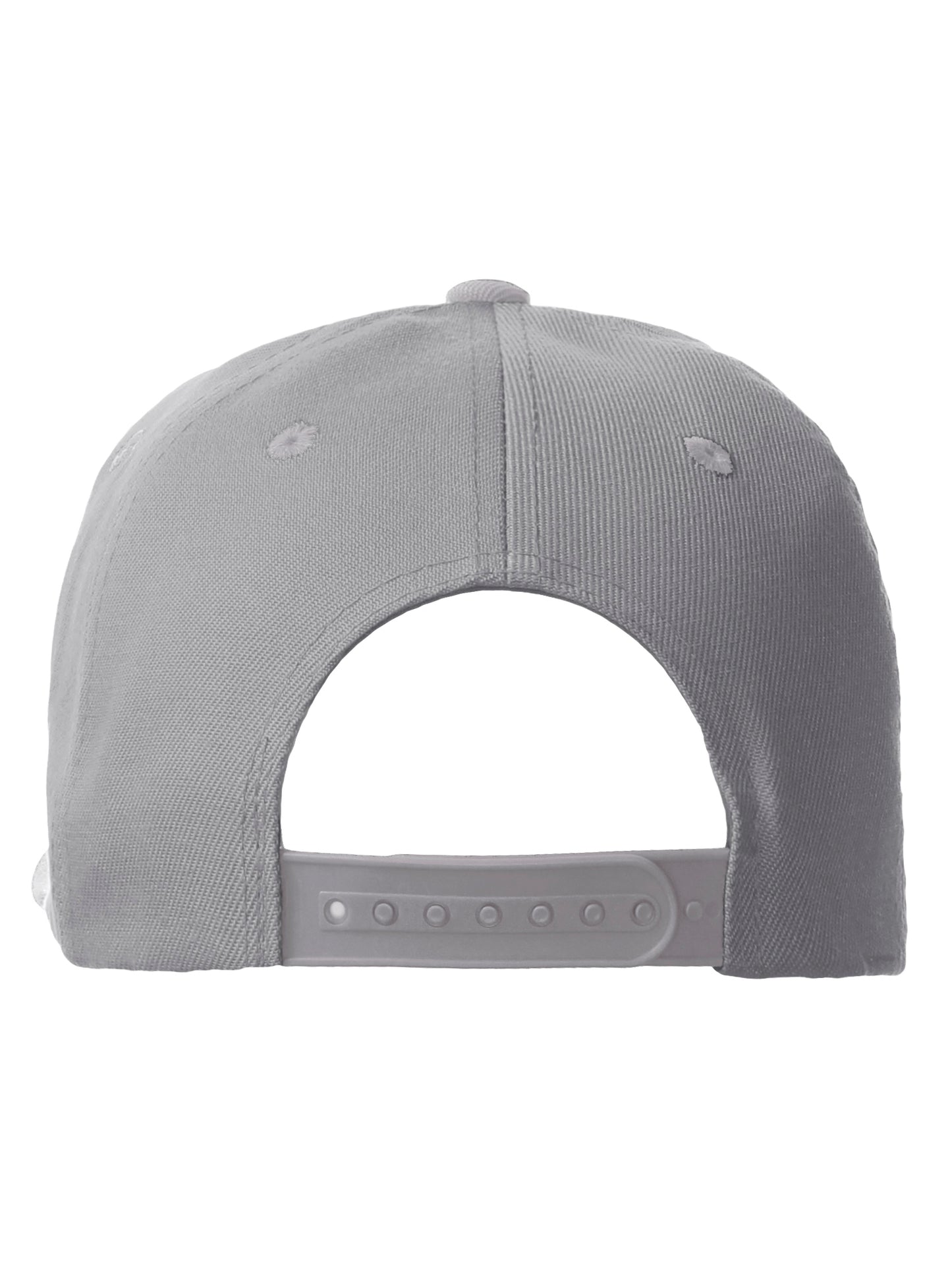 Daxton Classic Snapback Initial Numbers Letters Flat Bill Visor Light Gray Cap