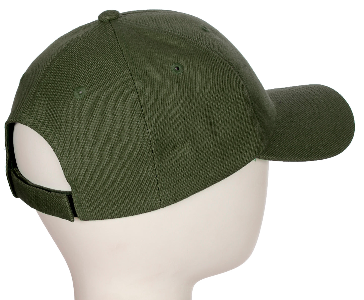 Classic Baseball Hat Custom A to Z Initial Team Letter, Olive Cap White Black