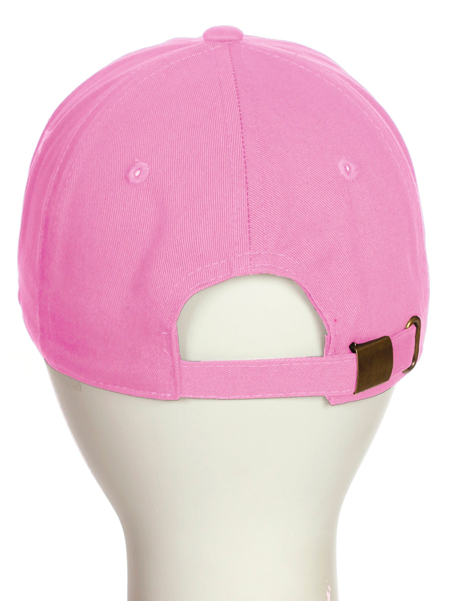 I&W Hatgear Customized Letter Initial Baseball Hat A to Z Team Colors, Pink Cap White Black