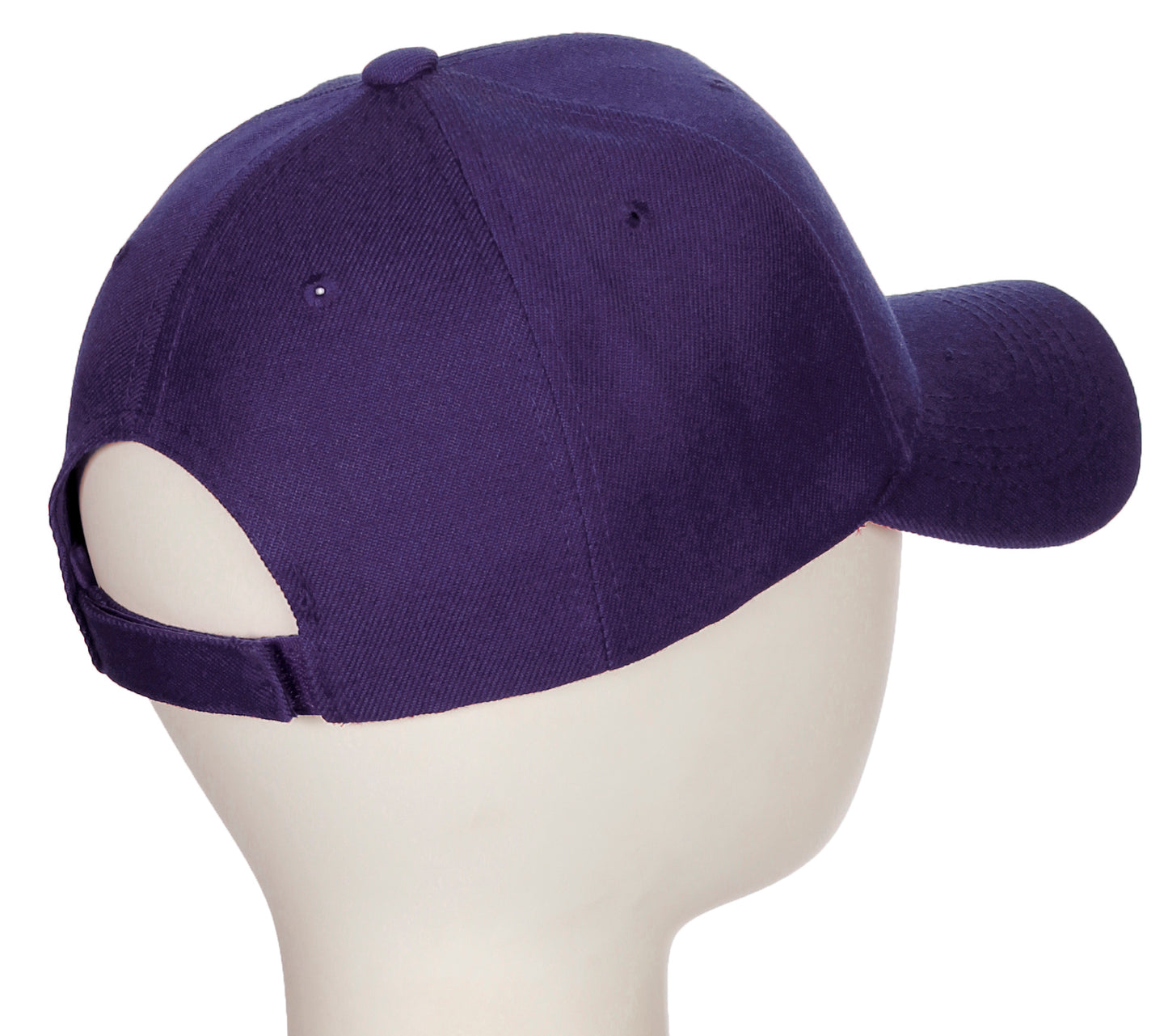 Classic Baseball Hat Custom A to Z Initial Team Letter, Purple Cap White Black