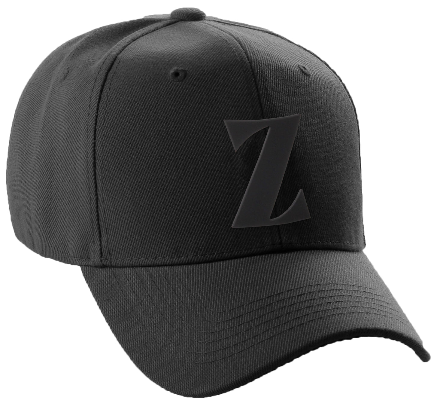 Daxton Structured Curve Visor Bill Baseball hat 3D Capital Alphabet Letters