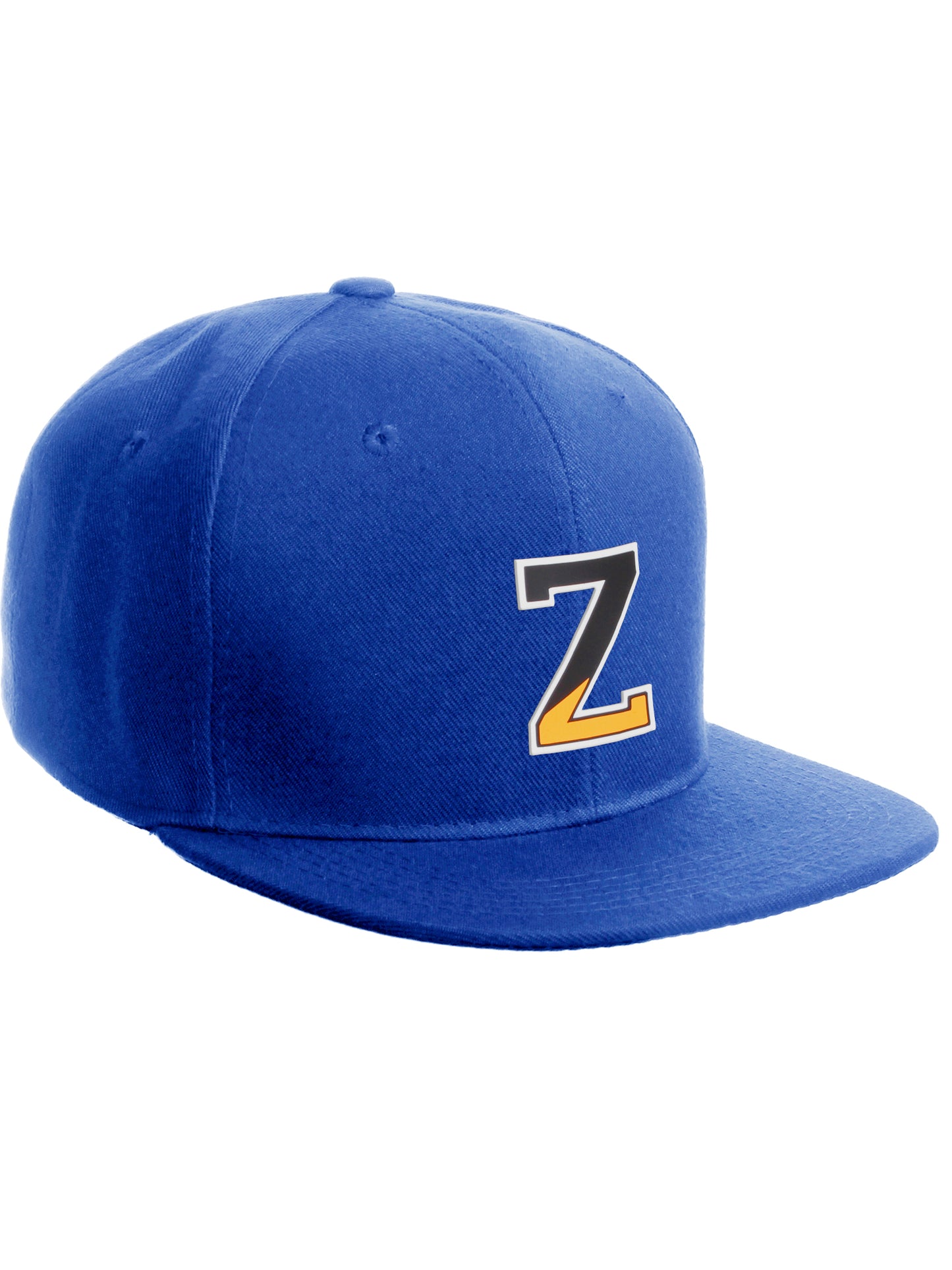 Daxton Classic Snapback Initial Numbers Letters Flat bill Visor Royal Cap
