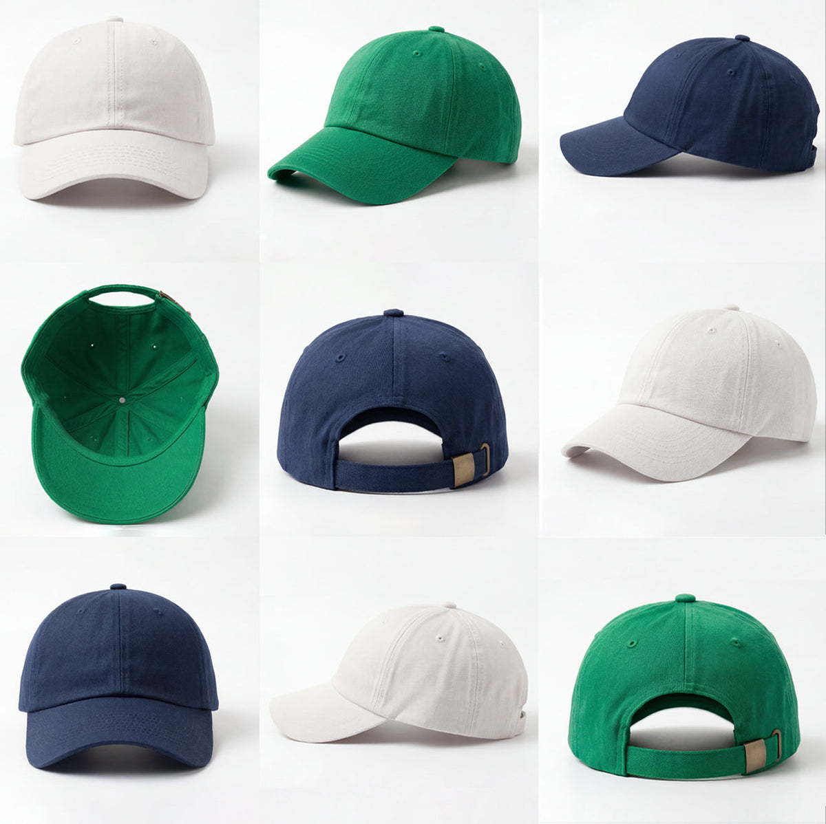 collection and profiles of dad hats