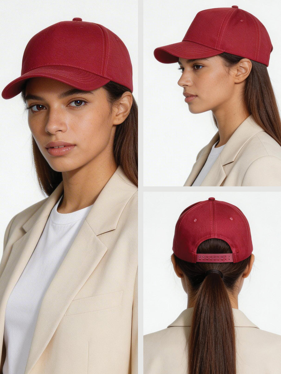 5-Panel Structured Snapback - High-Profile 100% Cotton Twill