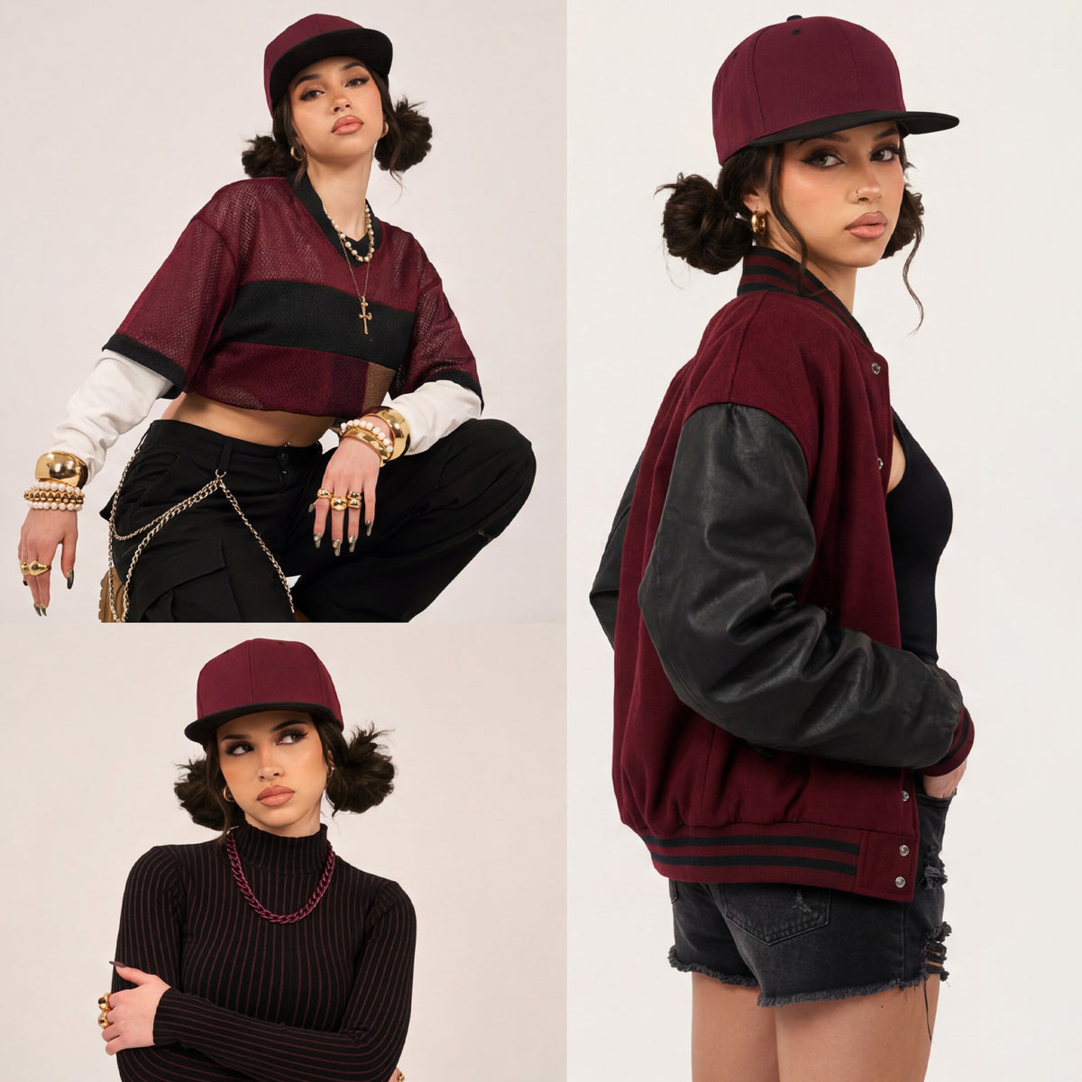Premium Wool Blend Snapback Hat | High-Profile Structured 6-Panel Flat Visor