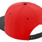 Classic Snapback Hat Custom A to Z Initial Letters, Red Black Cap White Black
