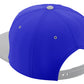 Classic Snapback Hat Custom A to Z Initial Letters, Royal Grey Cap Whte Black