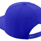 Classic Snapback Hat Custom A to Z Initial Raised Letter, Royal Cap White Gold