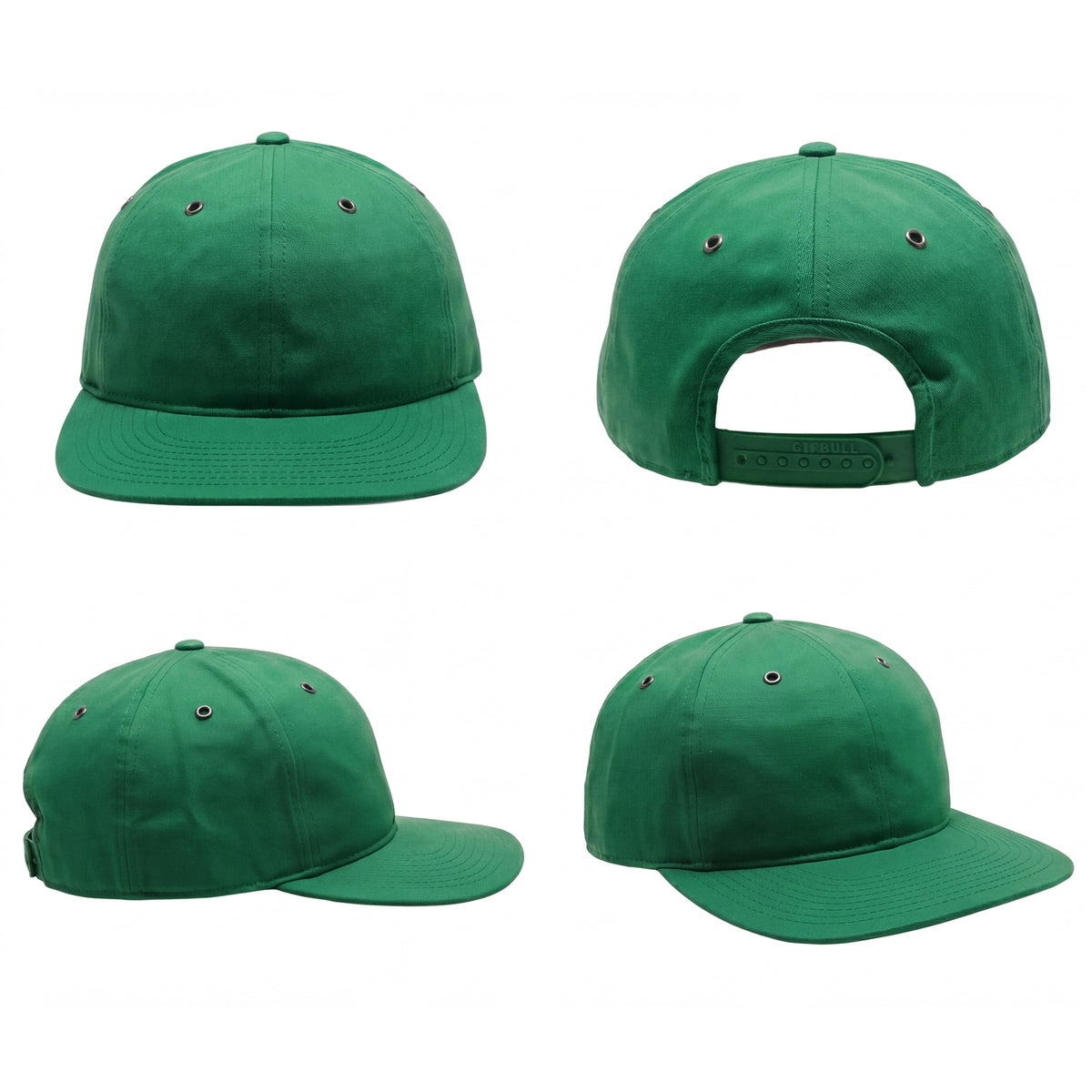 Unstructured Cotton Snapback Hat - Low Profile