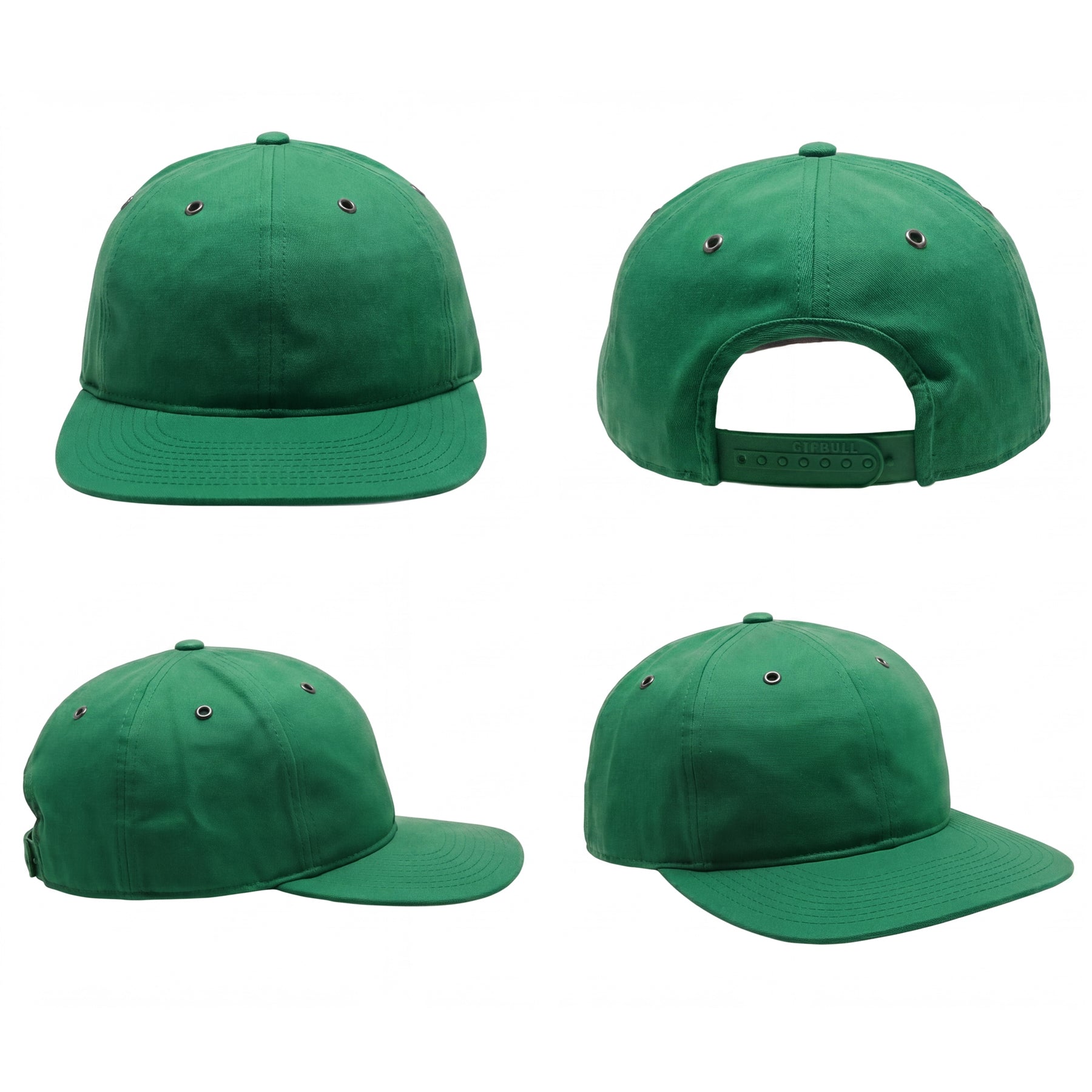 Unstructured Cotton Snapback Hat - Low Profile