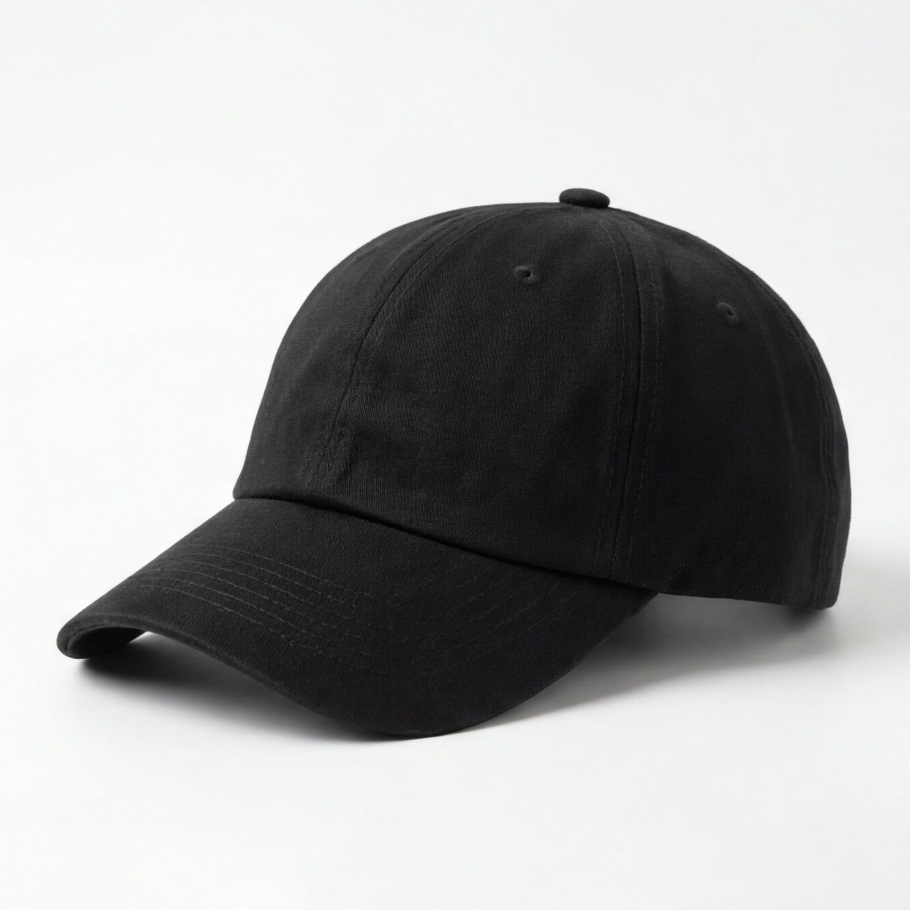 Classic Unstructured Cotton Dad Hat | Low-Profile 6-Panel Cap with Brass Buckle