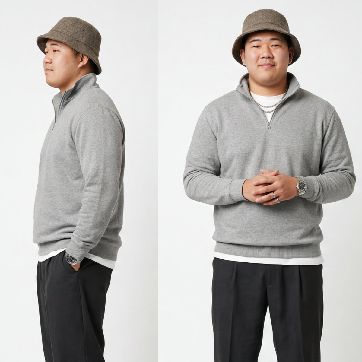Premium Quarter-Zip Fleece Pullover | 7 oz. Midweight Cadet Sweatshirt