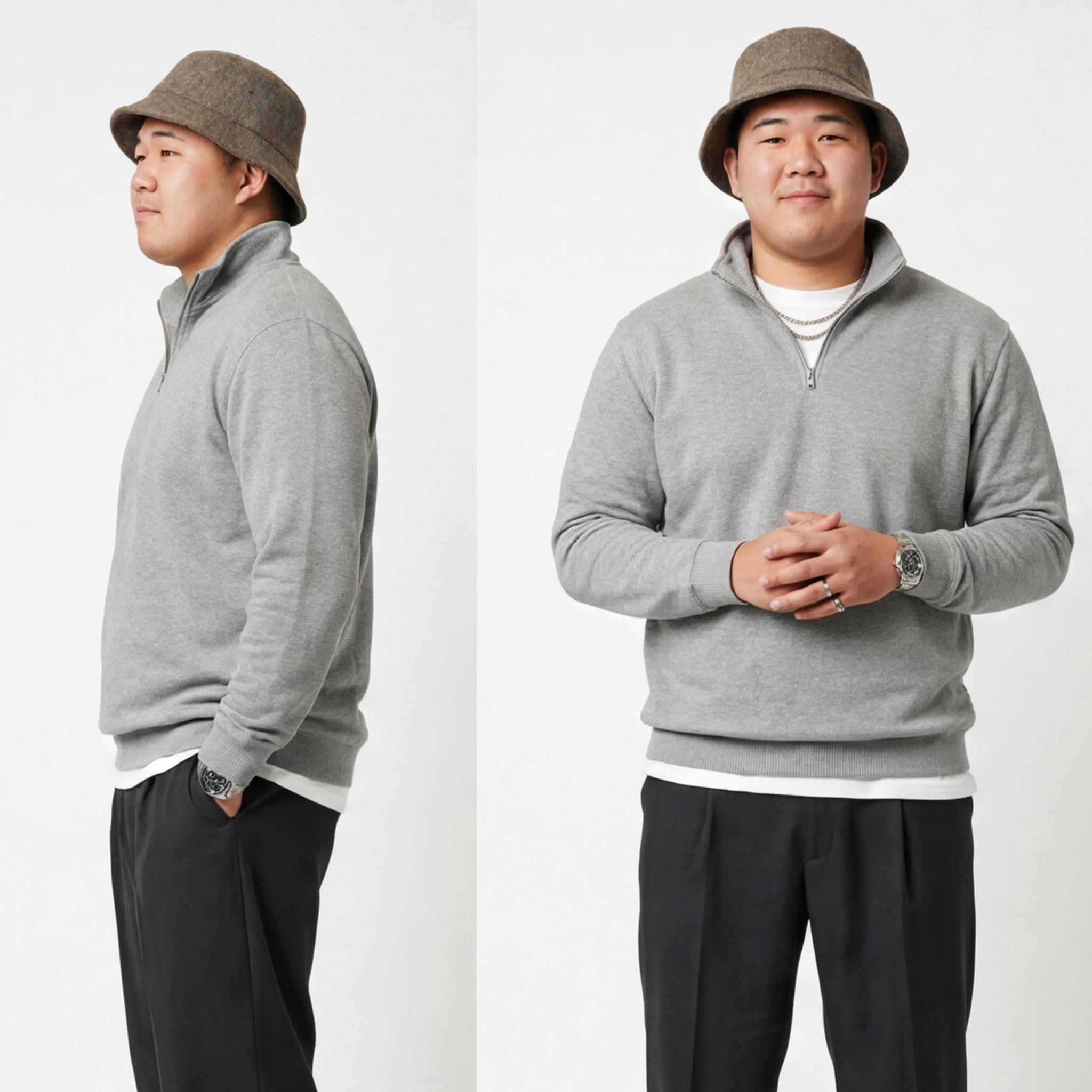 Premium Quarter-Zip Fleece Pullover | 7 oz. Midweight Cadet Sweatshirt