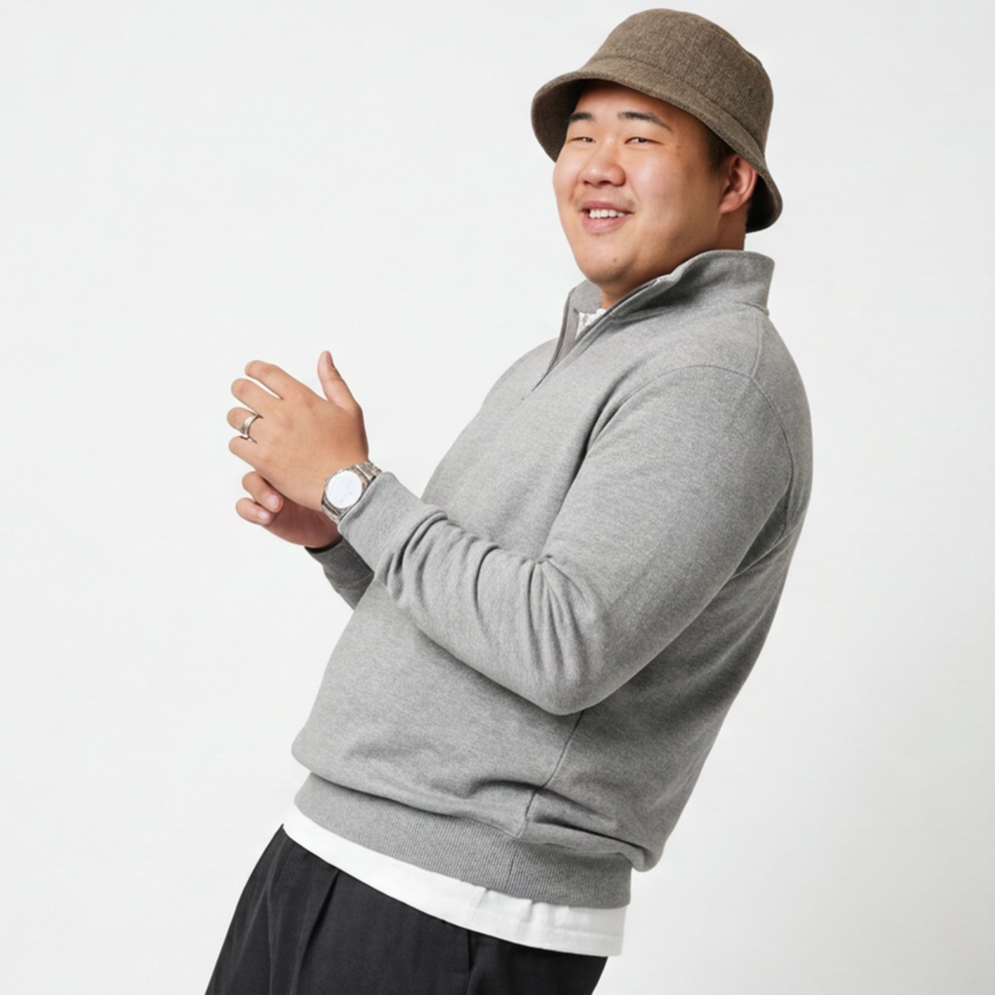 Premium Quarter-Zip Fleece Pullover | 7 oz. Midweight Cadet Sweatshirt