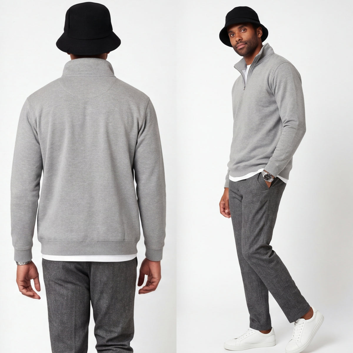 Premium Quarter-Zip Fleece Pullover | 7 oz. Midweight Cadet Sweatshirt