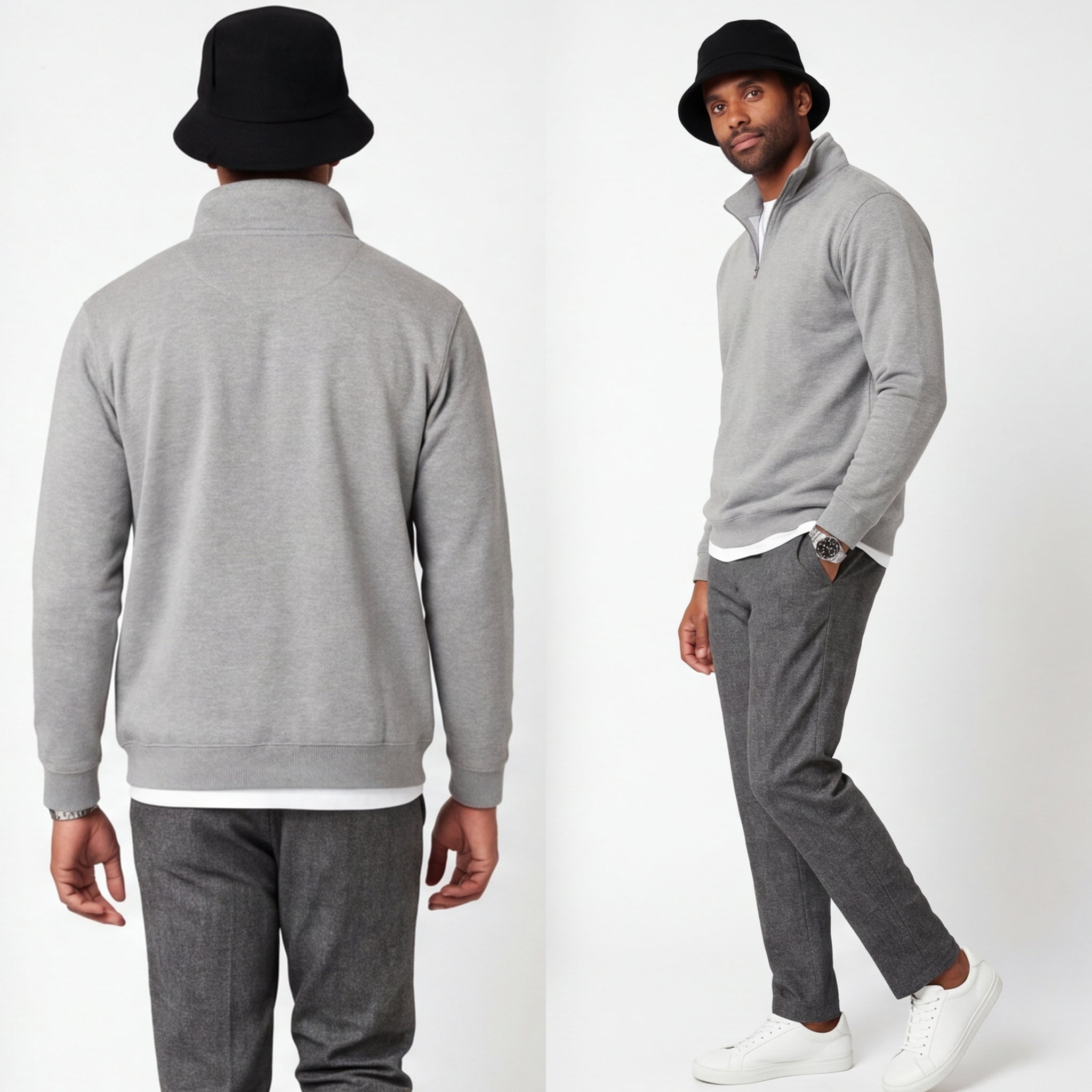 Premium Quarter-Zip Fleece Pullover | 7 oz. Midweight Cadet Sweatshirt
