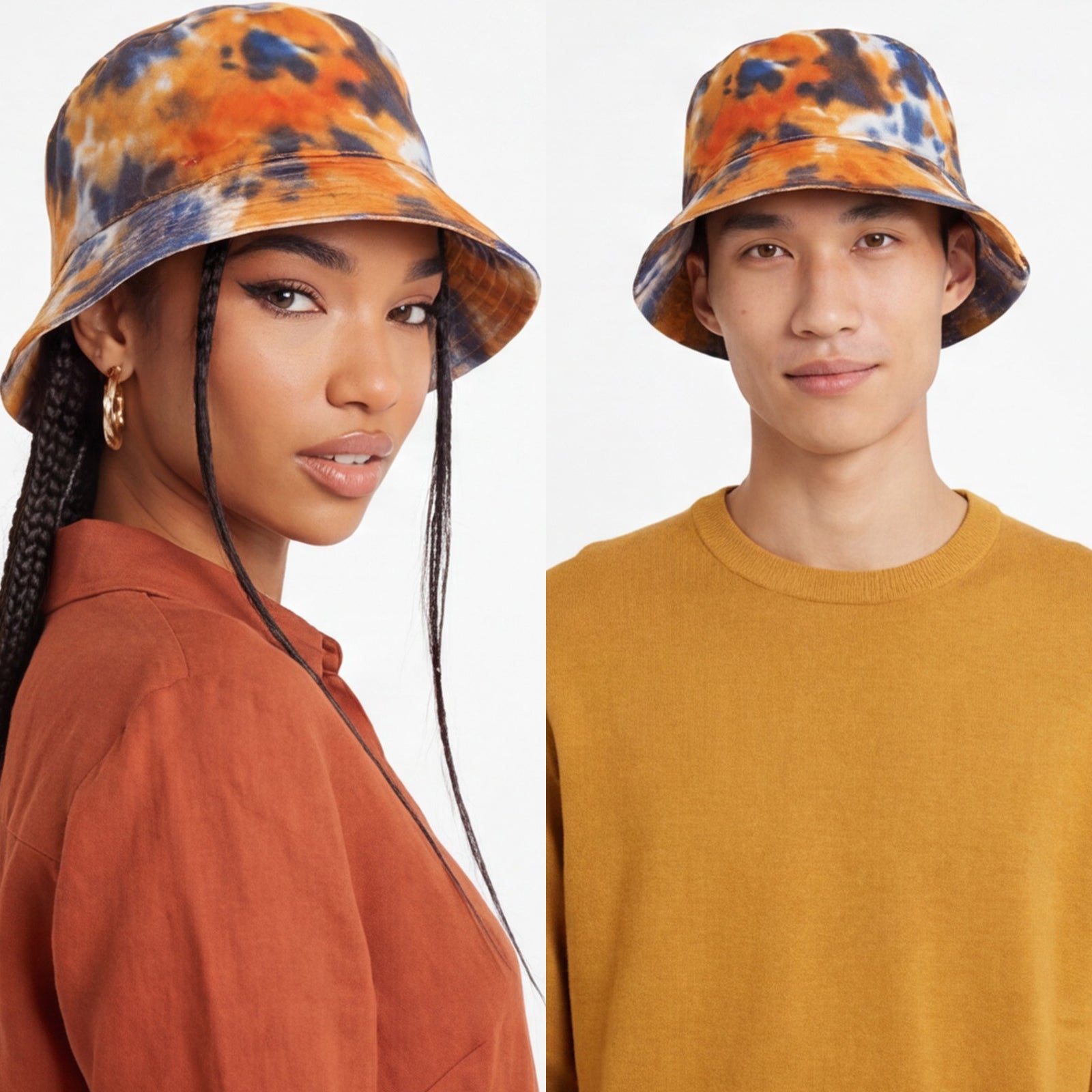 Pitbull Classic Tie Dye Cotton Bucket Hat | Classic Festival & Outdoor Sun Hat