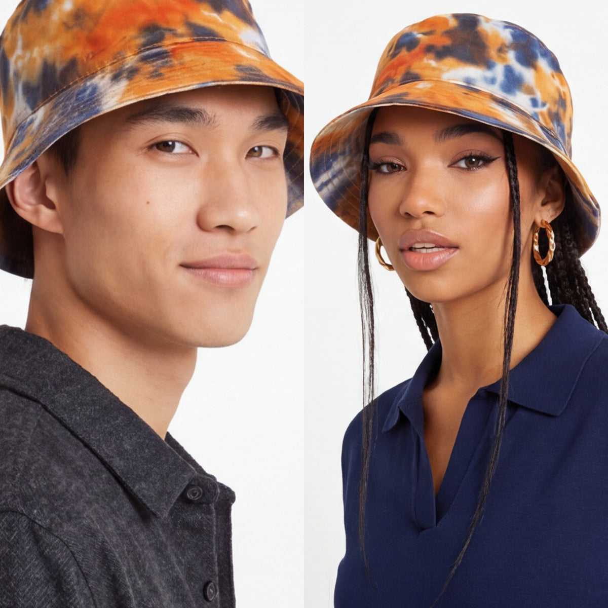 Pitbull Classic Tie Dye Cotton Bucket Hat | Classic Festival & Outdoor Sun Hat