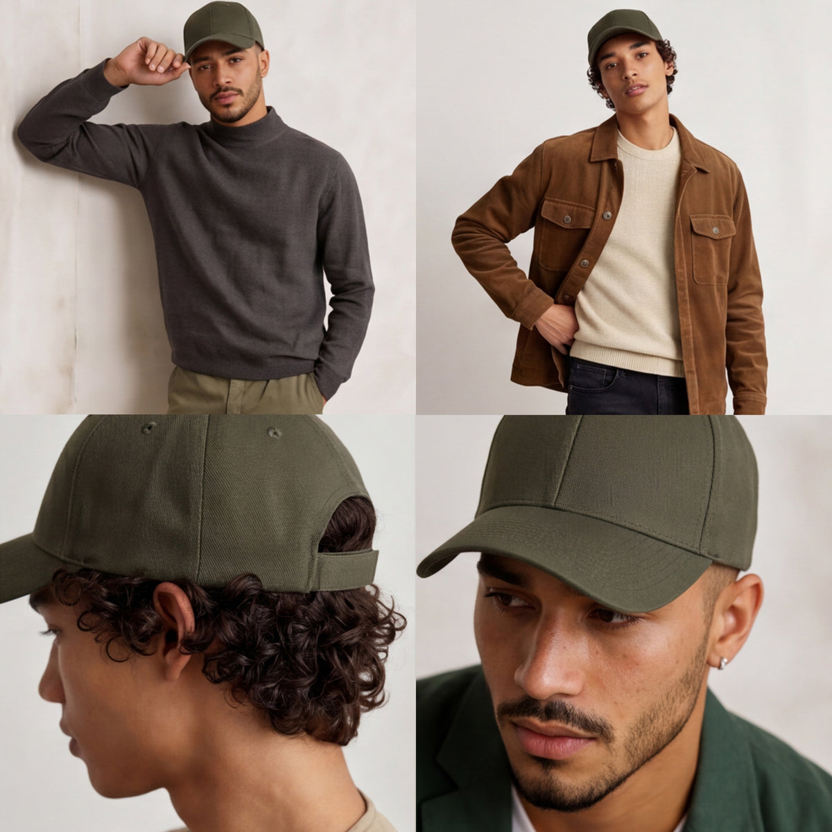 Classic Structured Baseball Hat | Mid-Profile Polyester Cap with Curved Visor