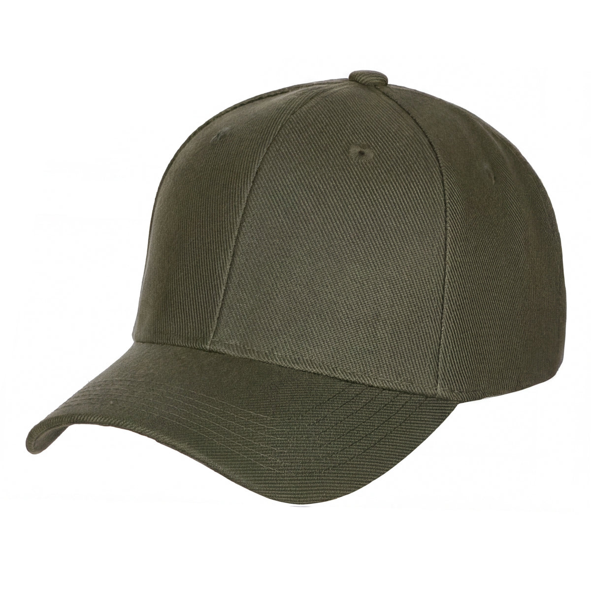 Classic Structured Baseball Hat | Mid-Profile Polyester Cap with Curved Visor