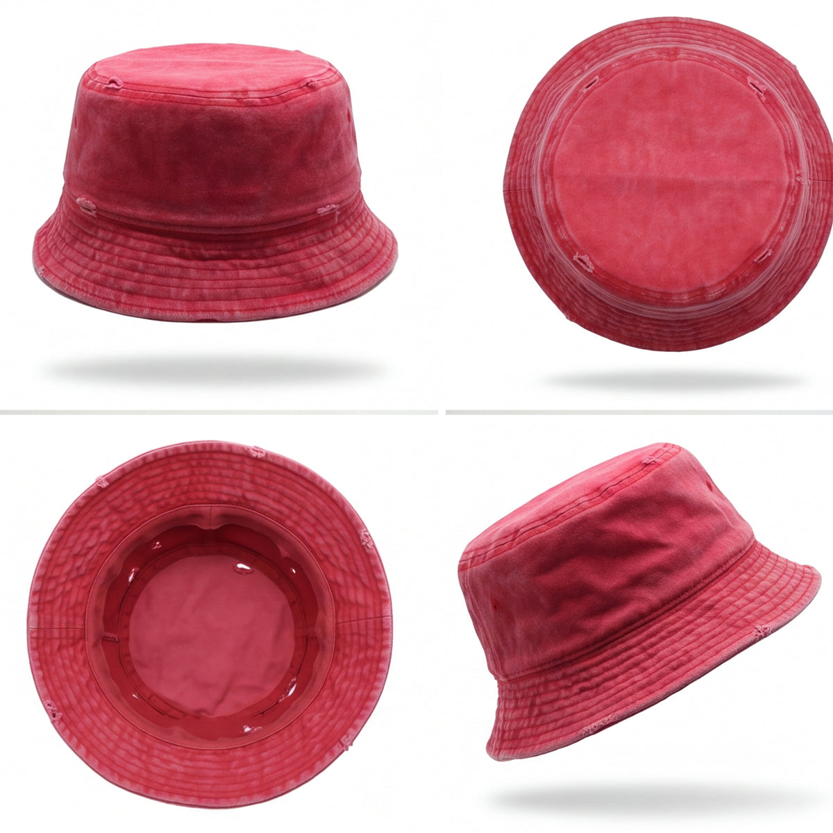 Classic Pigment Dyed Vintage Bucket Hat | Distressed Finish 100% Cotton