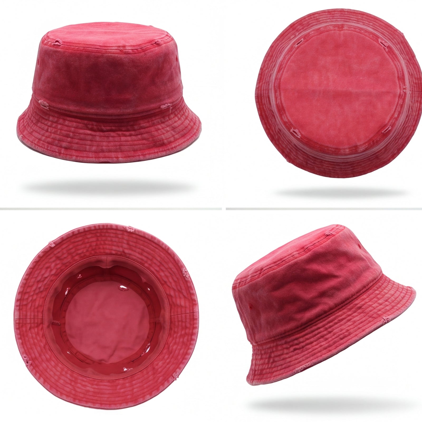 Classic Pigment Dyed Vintage Bucket Hat | Distressed Finish 100% Cotton