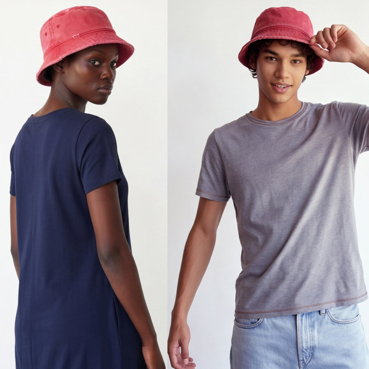 Classic Pigment Dyed Vintage Bucket Hat | Distressed Finish 100% Cotton