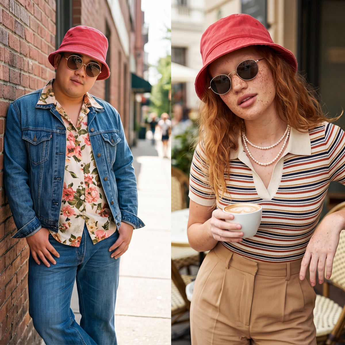 Classic Pigment Dyed Vintage Bucket Hat | Distressed Finish 100% Cotton