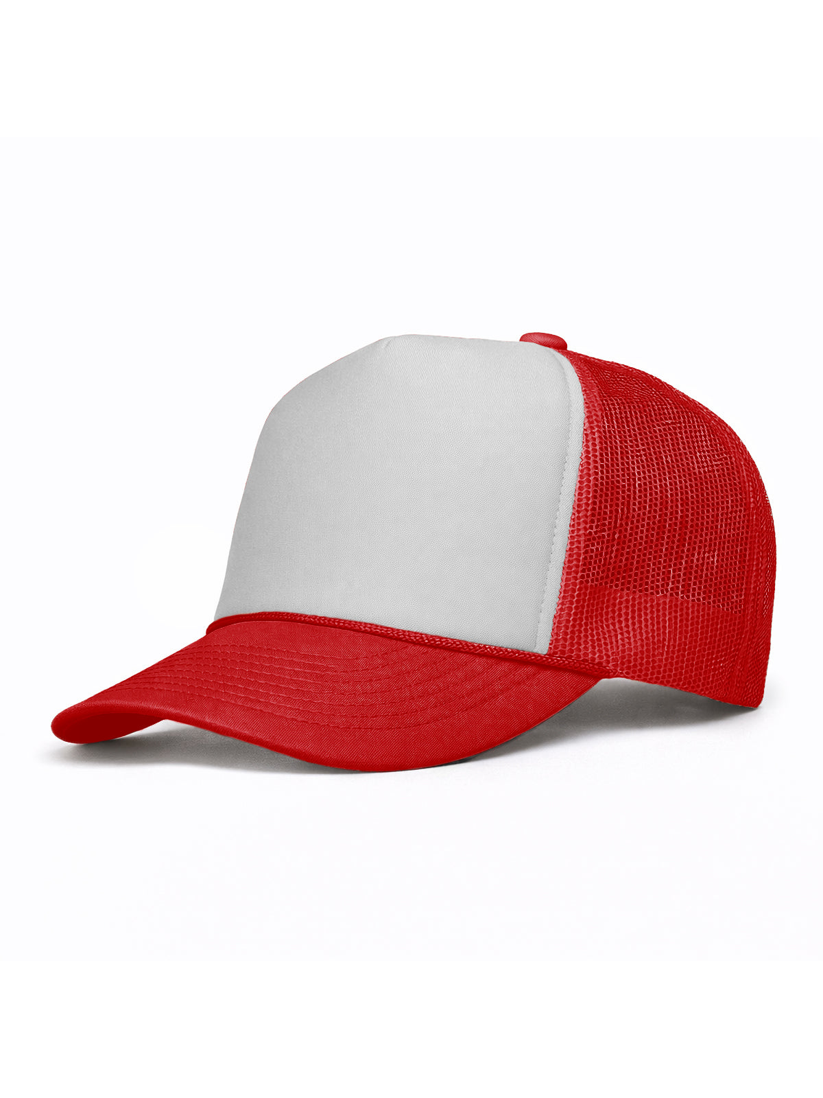 High-Profile 5-Panel Foam Trucker Hat with Rope