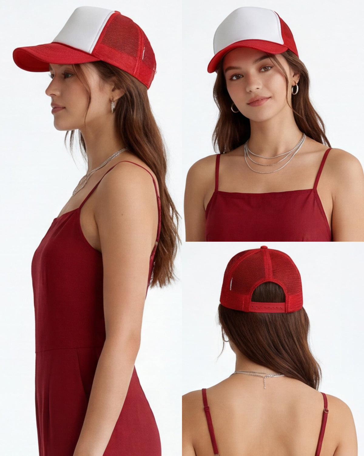 High-Profile 5-Panel Foam Trucker Hat with Rope
